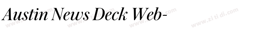 Austin News Deck Web字体转换